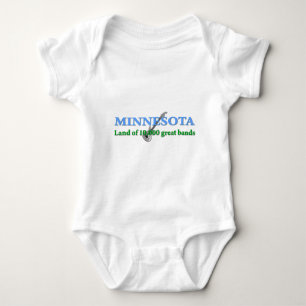 Minnesota - Land of 10,000 Bands Baby Bodysuit