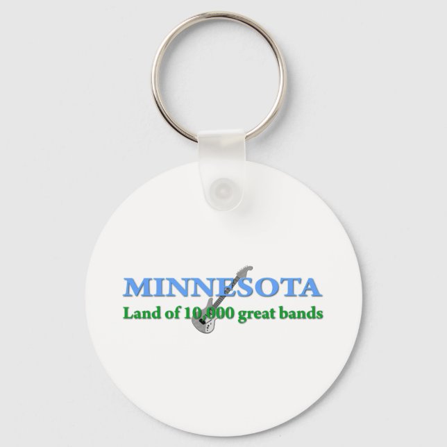 Minnesota - Land of 10,000 Bands Key Ring (Front)