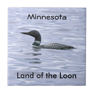 Minnesota Land of the Loon Tile
