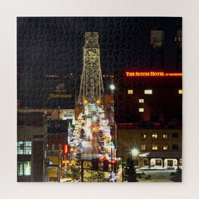 Minnesota Lift Bridge at Night  Jigsaw Puzzle (Vertical)