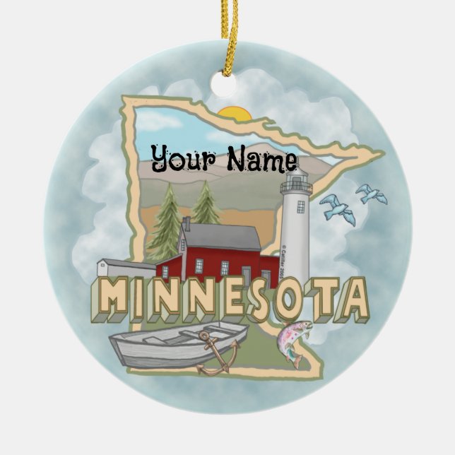 Minnesota Lighthouse ornament (Front)