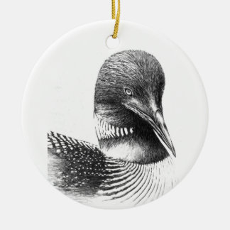 Minnesota Loon By William Martin Ceramic Tree Decoration