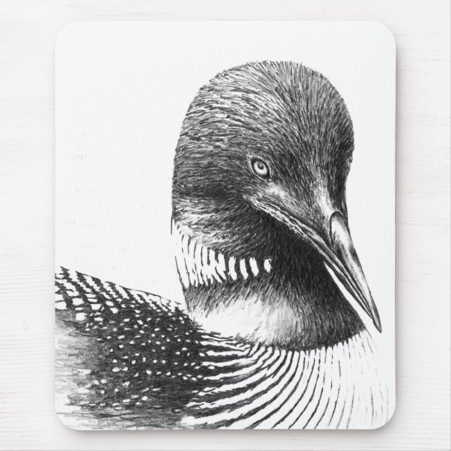 Minnesota Loon By William Martin Mouse Pad (Front)