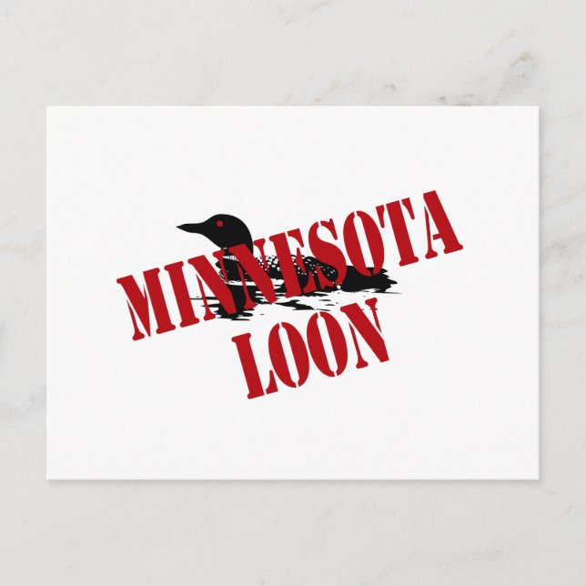 Minnesota Loon Postcard (Front)