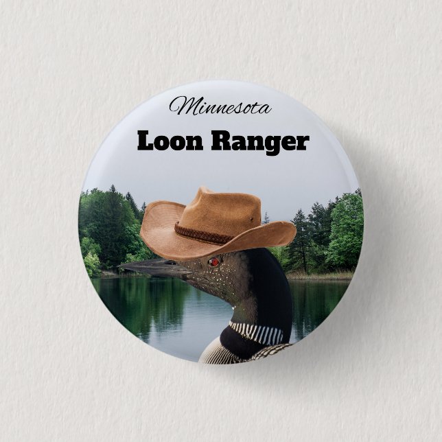 Minnesota Loon Ranger Button Souvenir (Front)