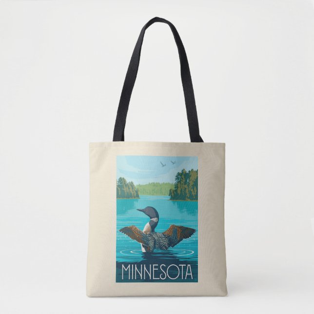 Minnesota | Loon Tote Bag (Front)