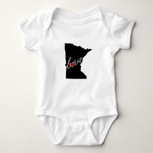 Minnesota Love! Gifts for MN Lovers Baby Bodysuit