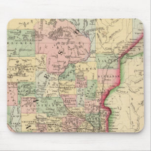 Minnesota Map by Mitchell Mouse Pad