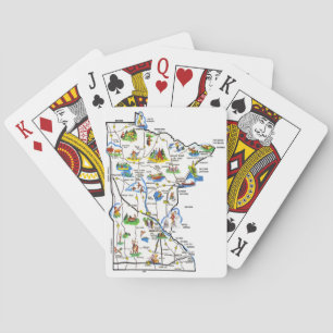 Minnesota Map Playing Cards