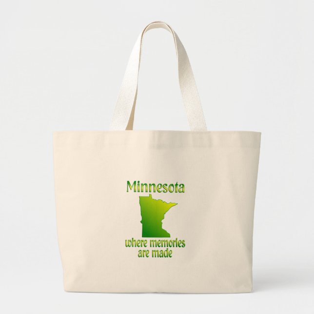 Minnesota Memories Large Tote Bag (Front)