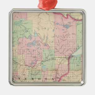 Minnesota Metal Tree Decoration