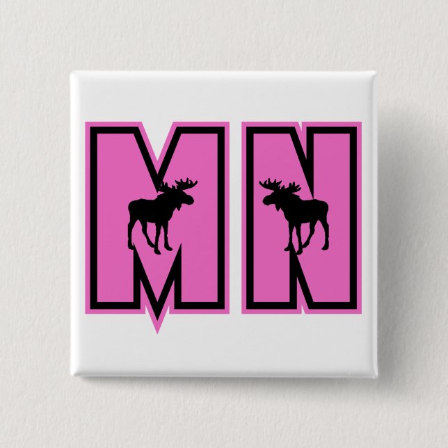 Minnesota Moose 15 Cm Square Badge (Front)