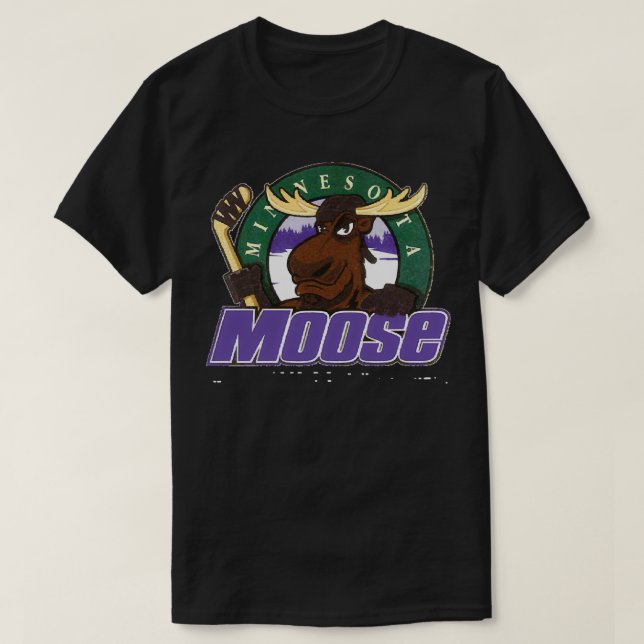 Minnesota Moose Hockey 2 T-Shirt (Design Front)