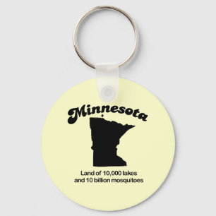 Minnesota Motto - Land of 10,000 lakes Key Ring