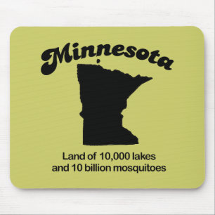 Minnesota Motto - Land of 10,000 lakes Mouse Pad