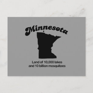 Minnesota Motto - Land of 10,000 lakes Postcard