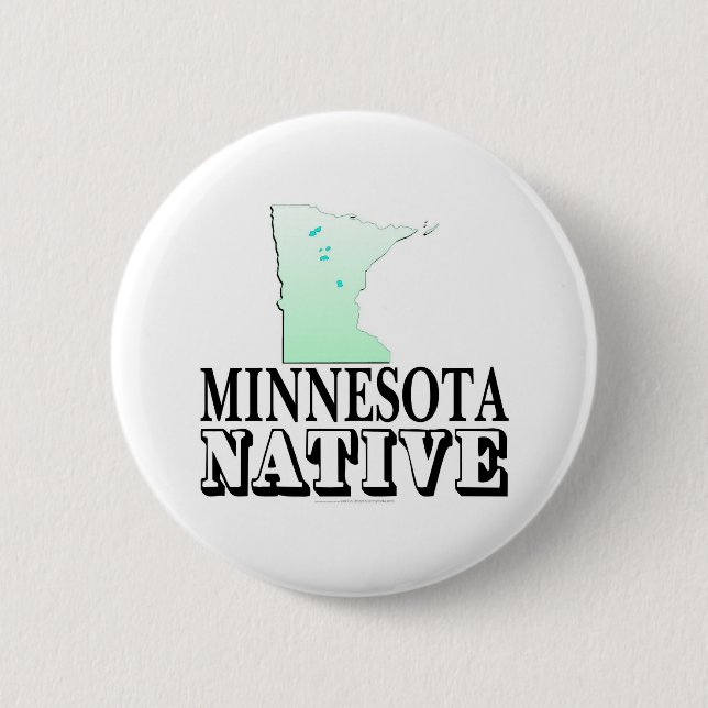 Minnesota Native 6 Cm Round Badge (Front)