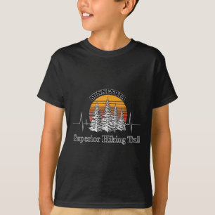 Minnesota Nature Superior Hiking Trail Heartbeat F T-Shirt