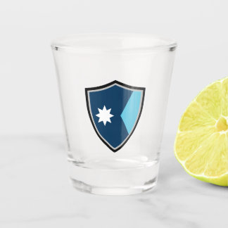 Minnesota new flag shot glass