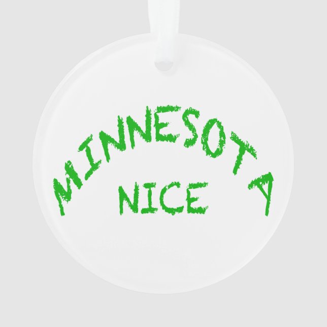 Minnesota Nice Decoration (Back)