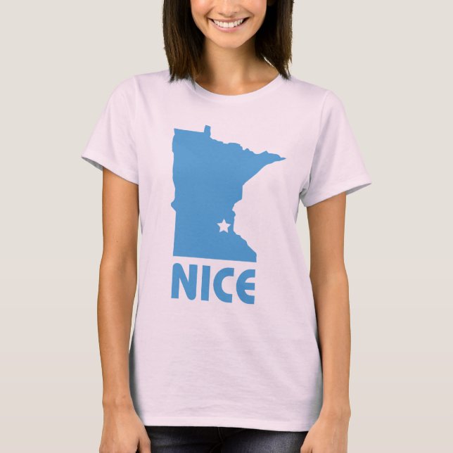 Minnesota Nice funny Ladies Organic T T-Shirt (Front)