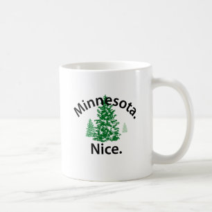 Minnesota Nice. Period! (black text) Coffee Mug
