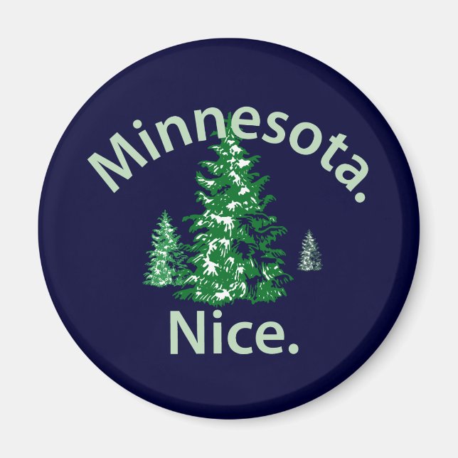 Minnesota Nice.  Period! Magnet (Front)