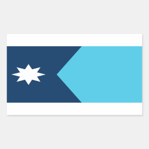 Minnesota North Star Flag Rectangular Sticker