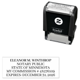 Minnesota Notary Public Self-inking Stamp