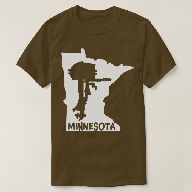 Minnesota Outboard Motor Souvenir  T-Shirt (Design Front)