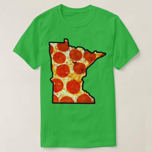 Minnesota Pepperoni Pizza  T-Shirt (Design Front)
