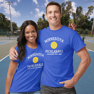 Minnesota Pickleball Add Custom Text Club Partner T-Shirt