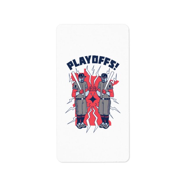 Minnesota Playoff Baseball Label (Front)