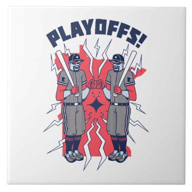 Minnesota Playoff Baseball Tile (Front)