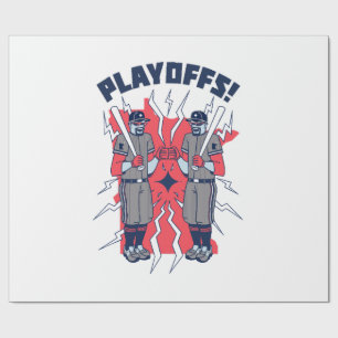 Minnesota Playoff Baseball Wrapping Paper