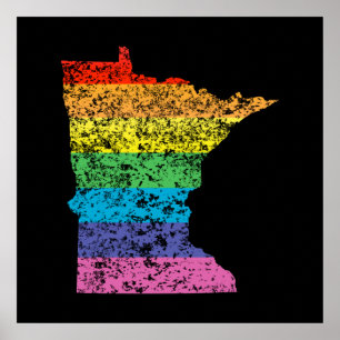 minnesota rainbow poster