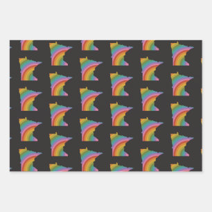 Minnesota Rainbow Wrapping Paper