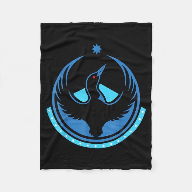 Minnesota Rebel Loon New Mn Artwork Fleece Blanket (Front)