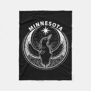 Minnesota rebel loon new mn state flag fleece blanket