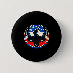 Minnesota rebel new state flag  6 cm round badge