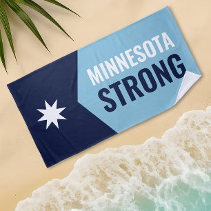 Minnesota Rebel New State Flag Beach Towel