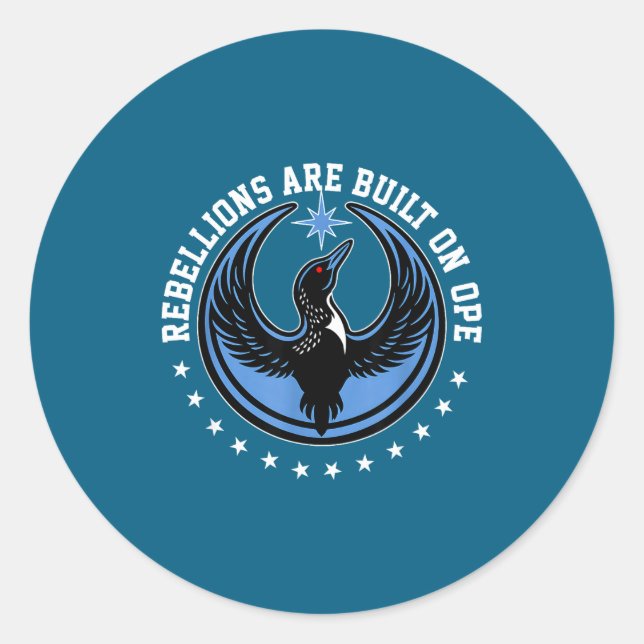 Minnesota Rebel New State Flag Classic Round Sticker (Front)