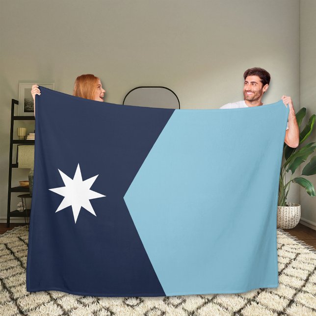 Minnesota Rebel New State Flag Fleece Blanket (Creator Uploaded)