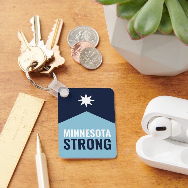 Minnesota Rebel New State Flag Key Ring (Desk)