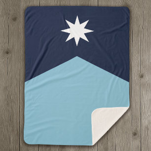 Minnesota Rebel New State Flag Sherpa Blanket