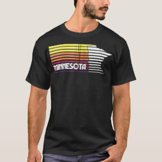 Minnesota Retro Vintage Classic Style MN Graphic Z T-Shirt