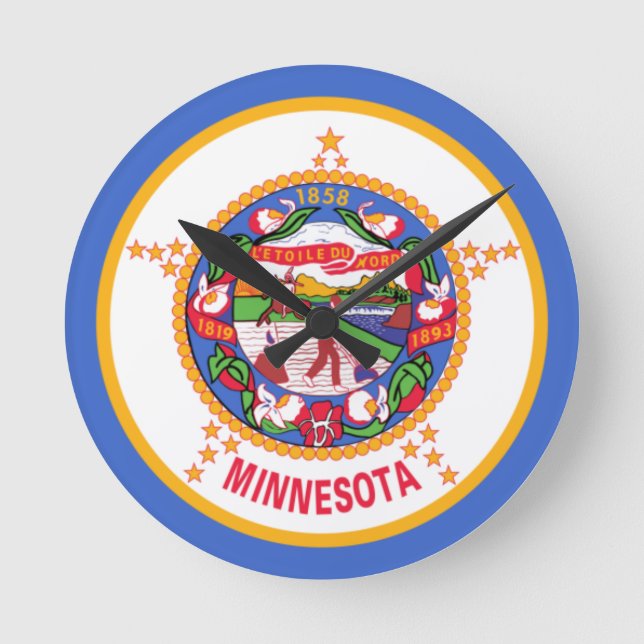 MINNESOTA ROUND CLOCK (Front)