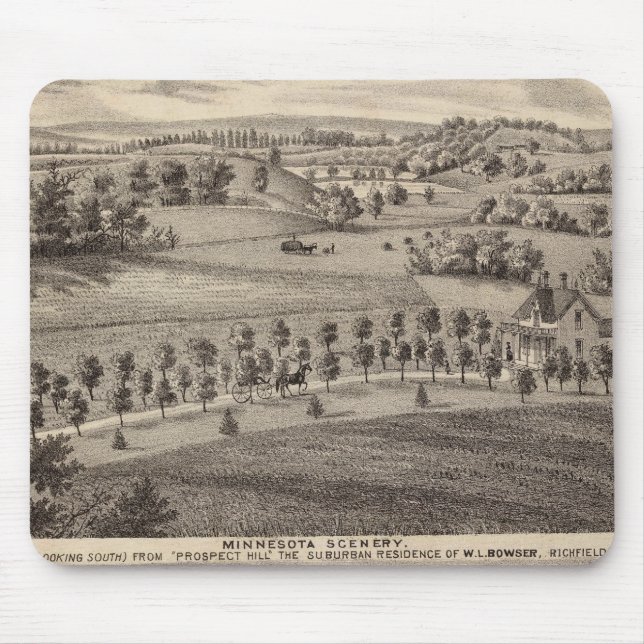 Minnesota scenery at Dead River Valley Mouse Pad (Front)