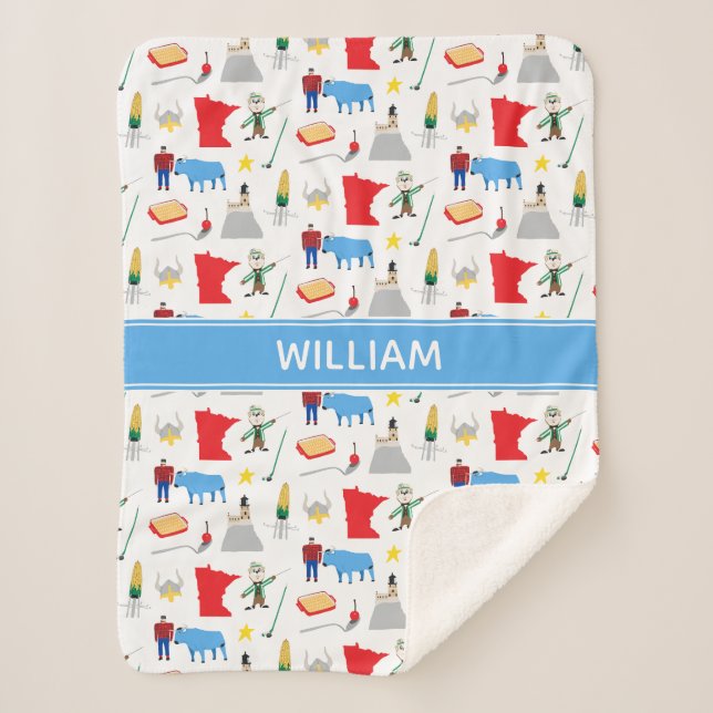 Minnesota Sherpa Blanket (Front)