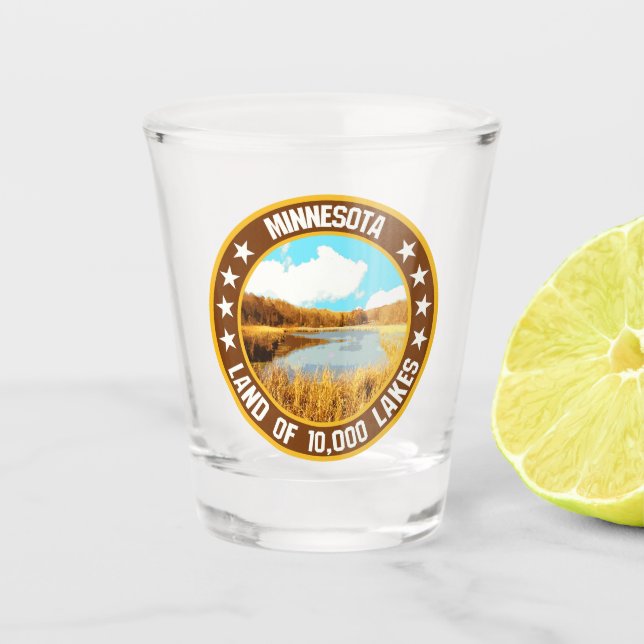Minnesota                                          shot glass (Front)